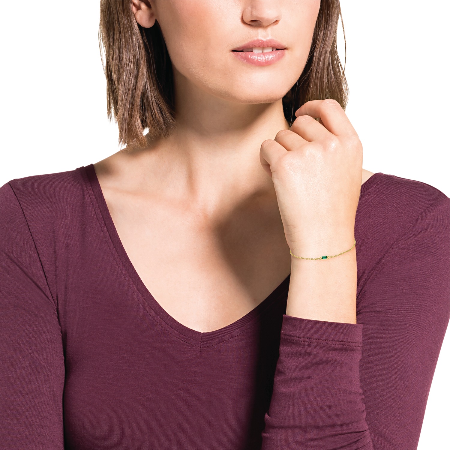 Armband für Damen. 925 Sterling Silber. Zirkonia synth.