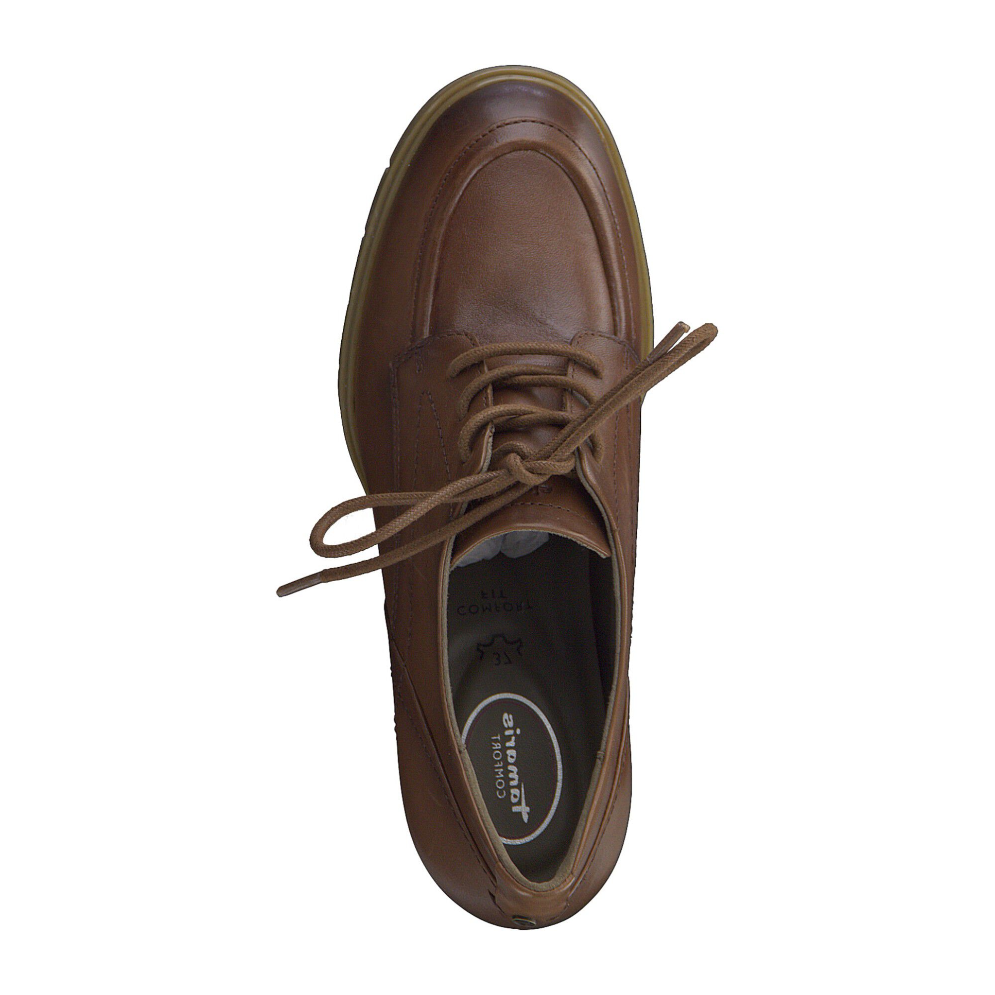 Trotteur talon à lacets cuir