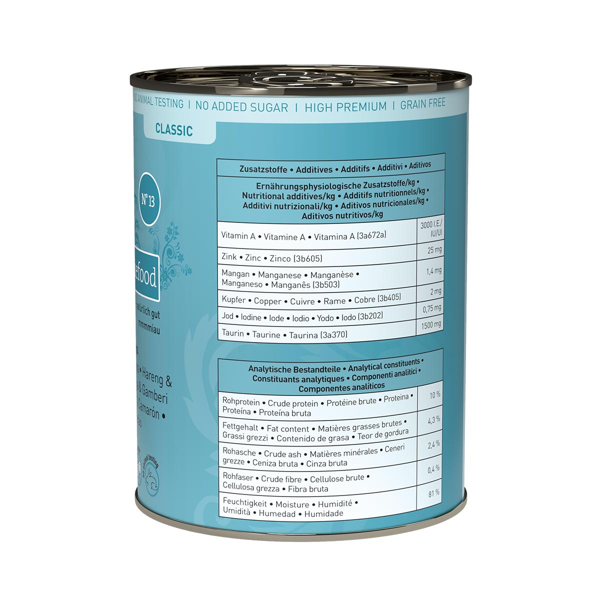 Catz Finefood Classic N° 13 - Hering & Shrimps bei ZooRoyal
