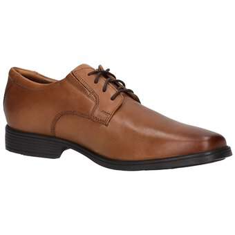 Clarks Tilden Plain Schnürer in braun