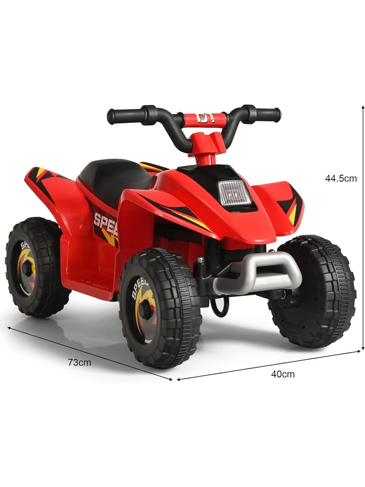 COSTWAY 6V Elektro Quad ab 3 Jahren in Rot günstig kaufen 40 cm