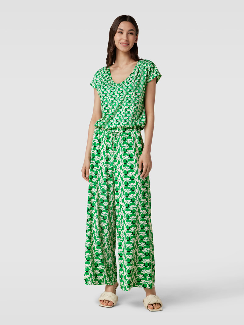 Jumpsuit mit Allover-Muster in grün