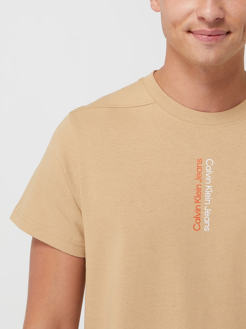 T-Shirt aus Baumwolle  in sand
