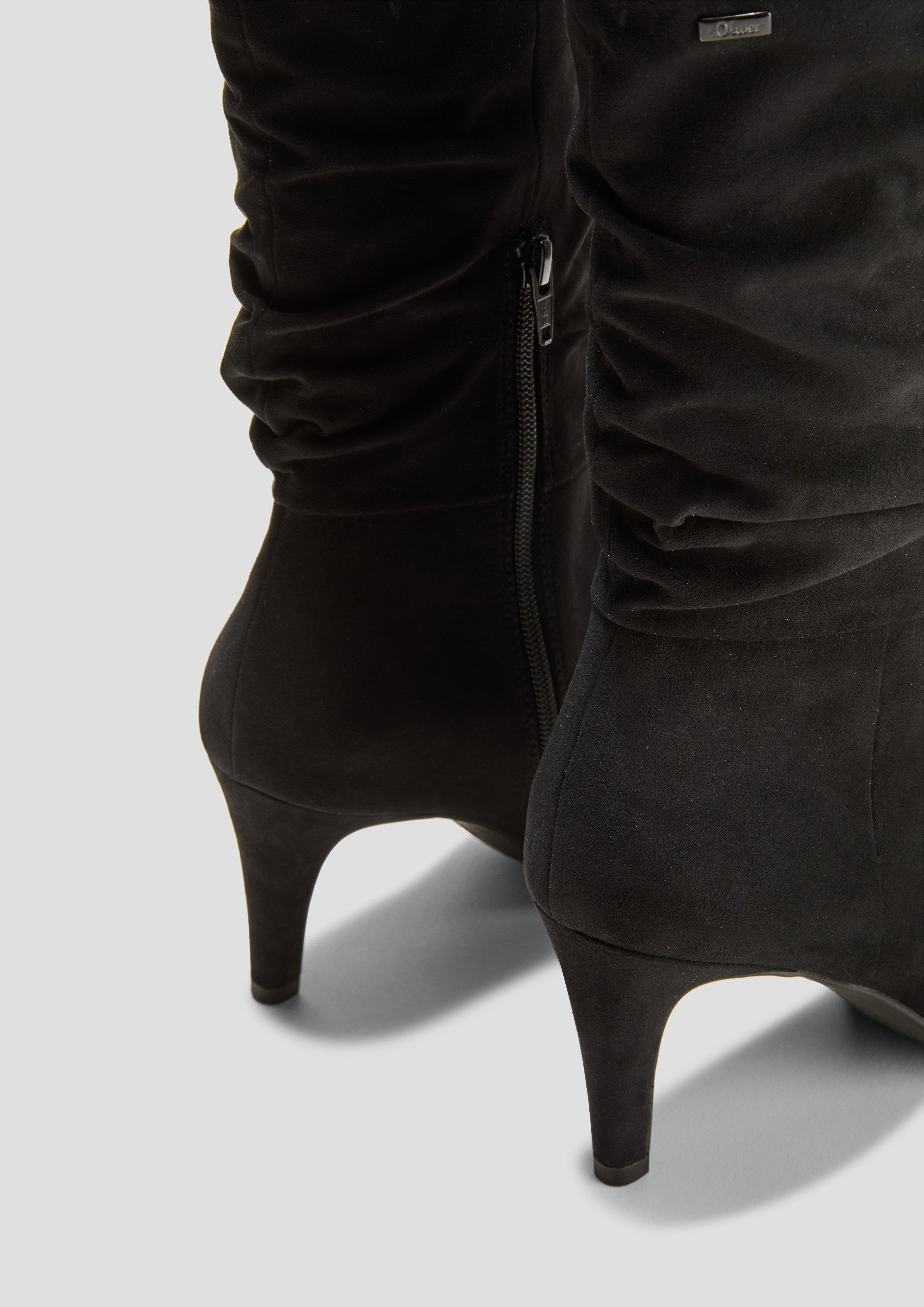 Stiefel in Veloursleder-Optik  6008293-001