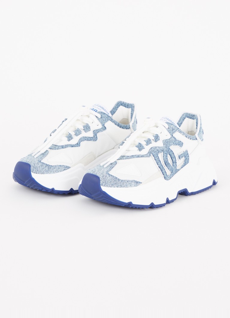 Dolce & Gabbana sneaker with leather and denim details