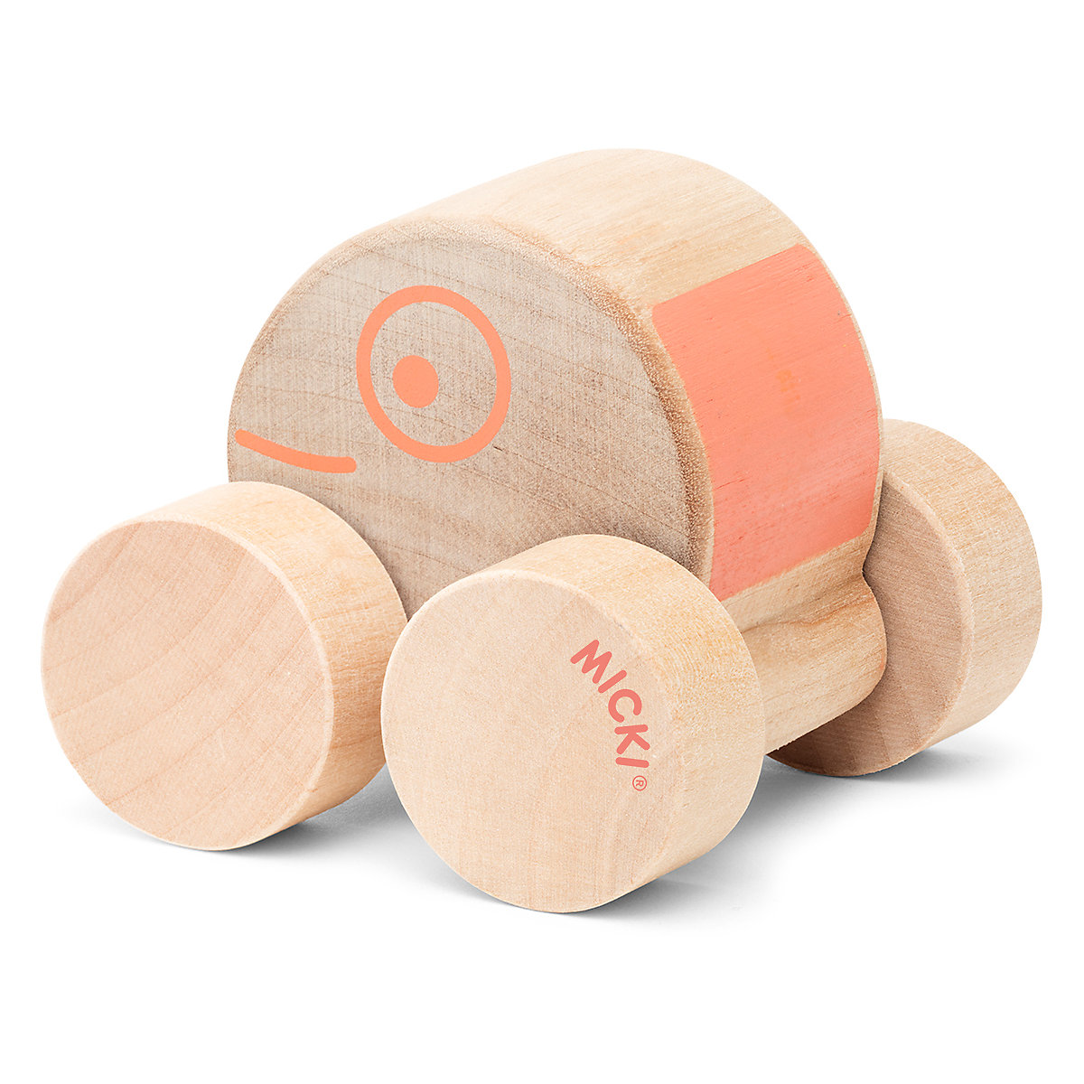 Mini Holz-Auto, rund