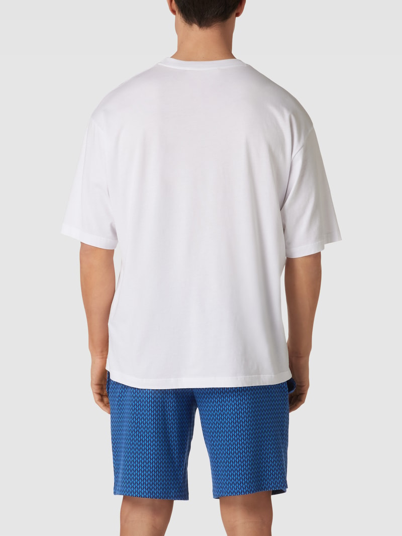 Sweatshorts mit Allover-Muster in aqua blau