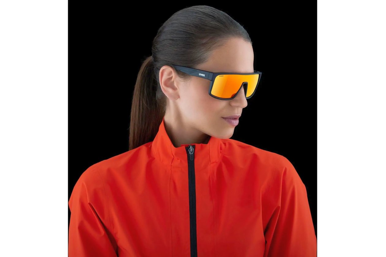 Uvex LGL 51 Black Matt / Mirror Red