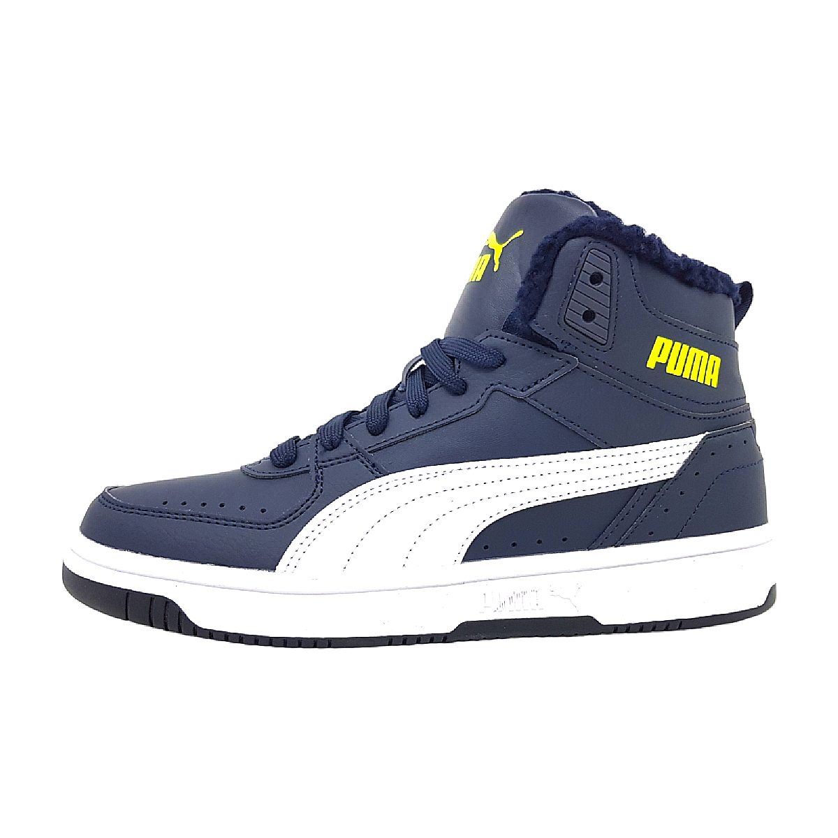 Puma Rebound Joy Fur JR 375477 Blau 007 navy/ white