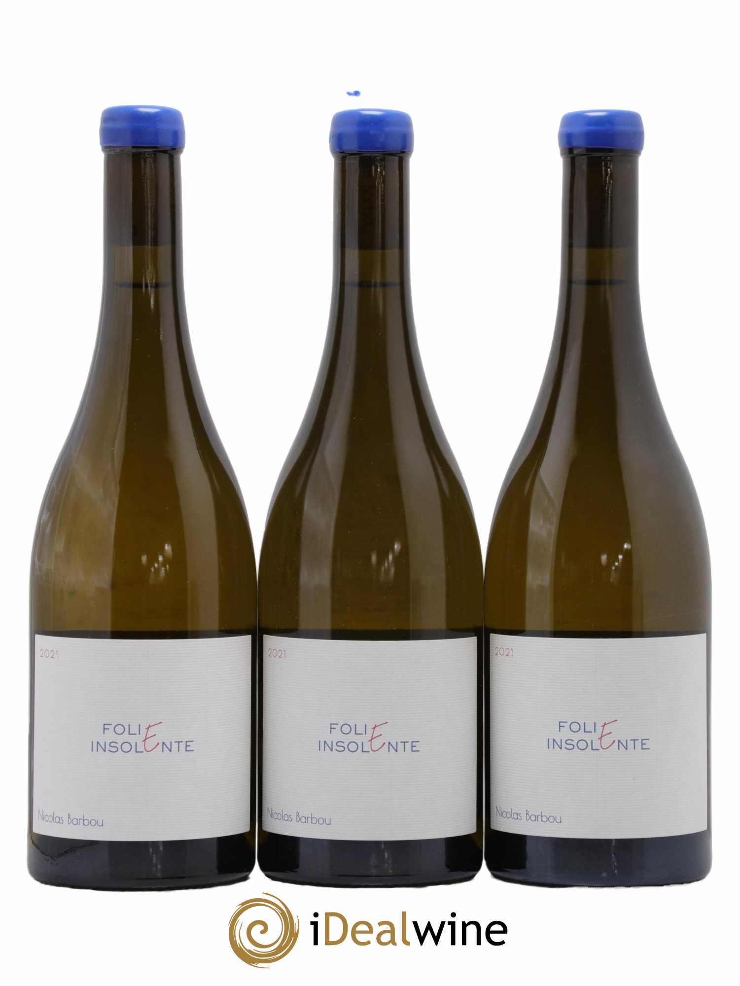 Touraine-Oisly Folie Insolente Nicolas Barbou  2021 - Lot de 3 Bouteilles