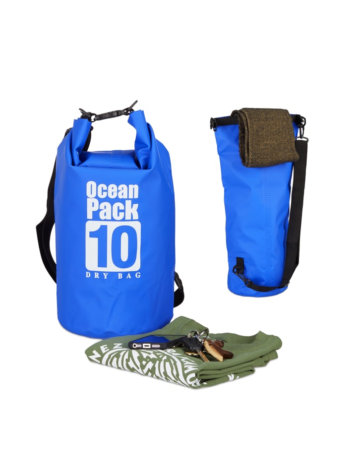 relaxdays Ocean Pack in Blau - 10 l günstig kaufen onesize