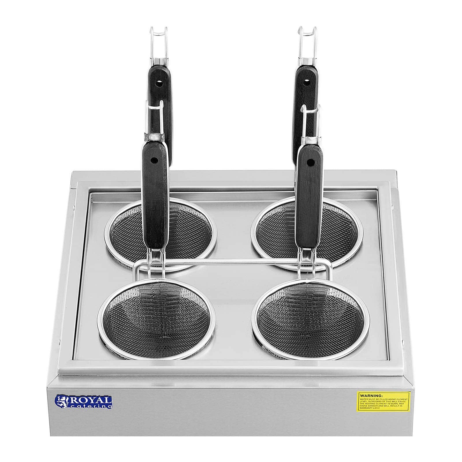 Royal Catering Nudelmaschine Nudelkocher mit 4 Körben Pastakocher Pasta-Station Temperatur: 30 -, 3,000 W