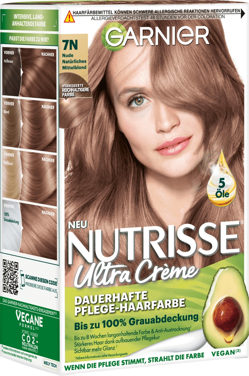 Haarfarbe 7N Nude Natürliches Mittelblond, 1 St