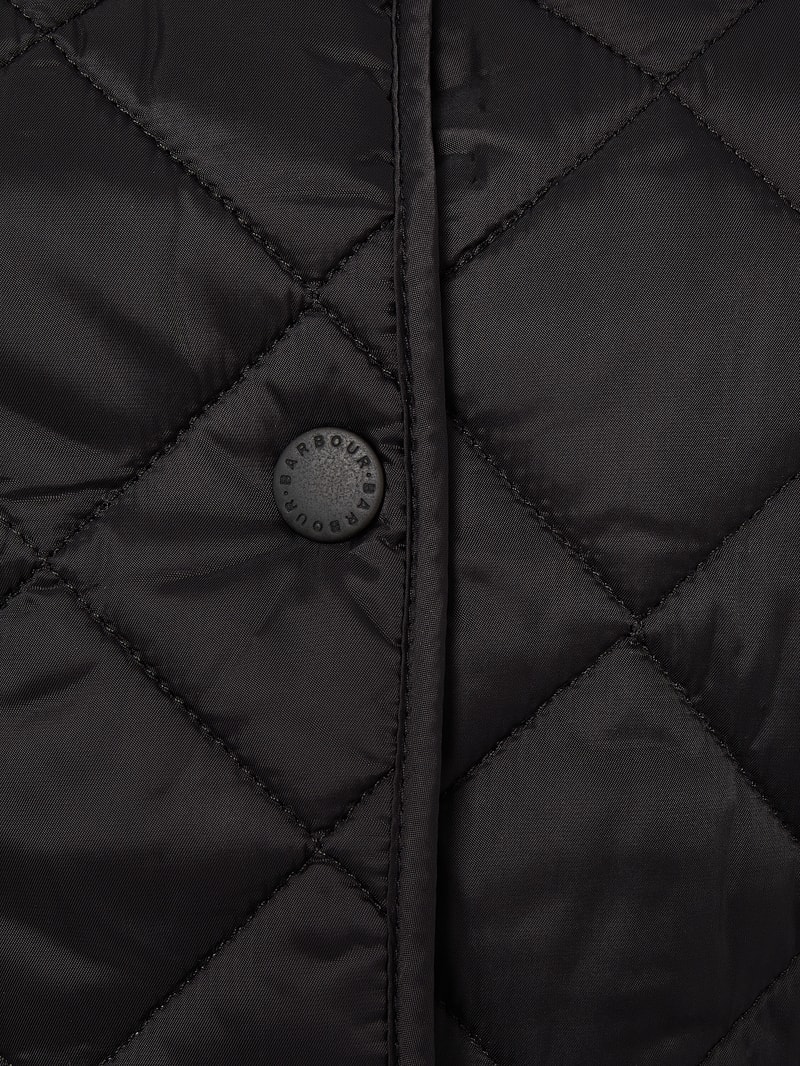 Steppjacke mit Cordkragen Modell 'Deveron' in schwarz