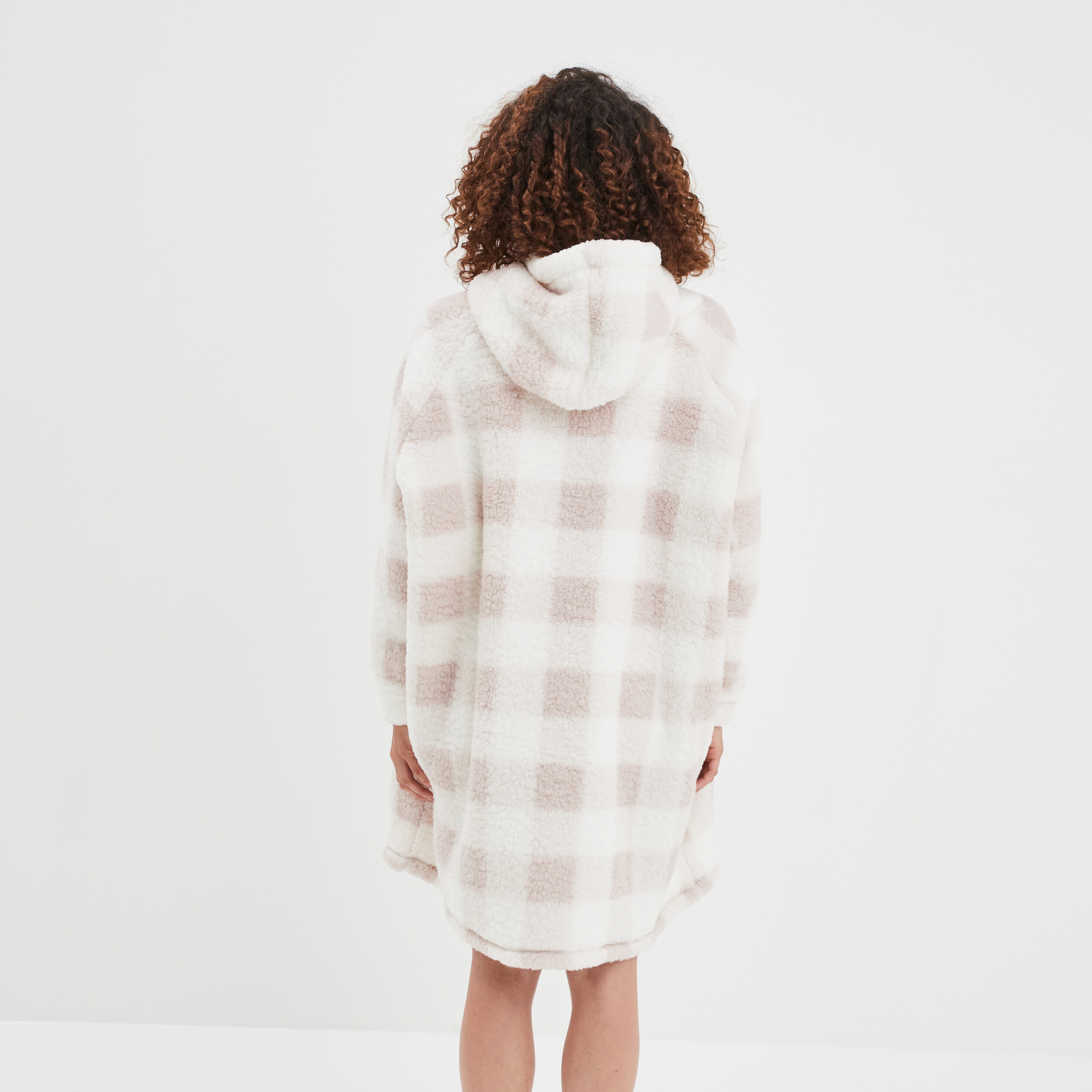Haut de pyjama sweat long pilou rose femme | La Halle