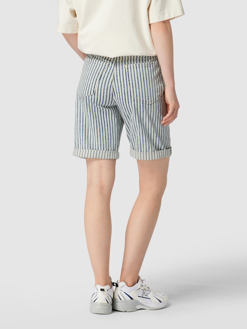 Shorts mit Streifenmuster in blau