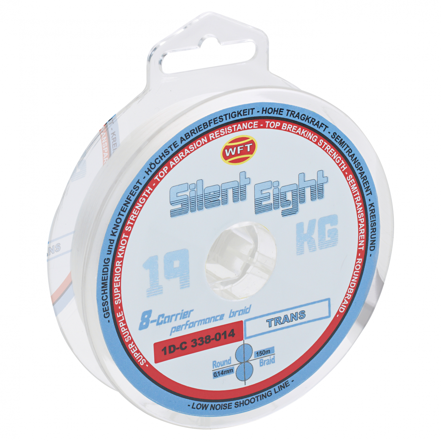 WFT Angelschnur Silent Eight (transparent, 150 m)