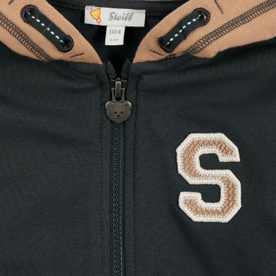 Sweatjacke, schwarz für Jungs