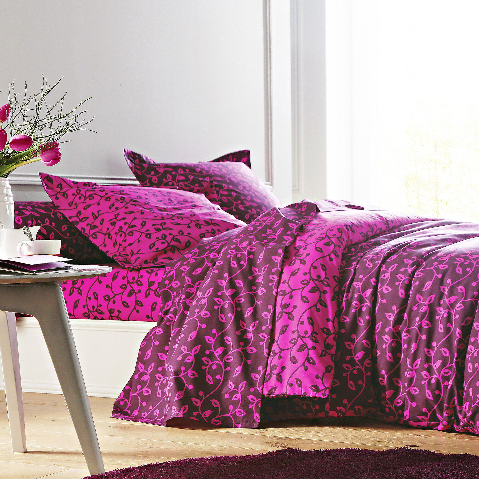 Linge de lit Héritage en coton à motifs volutes