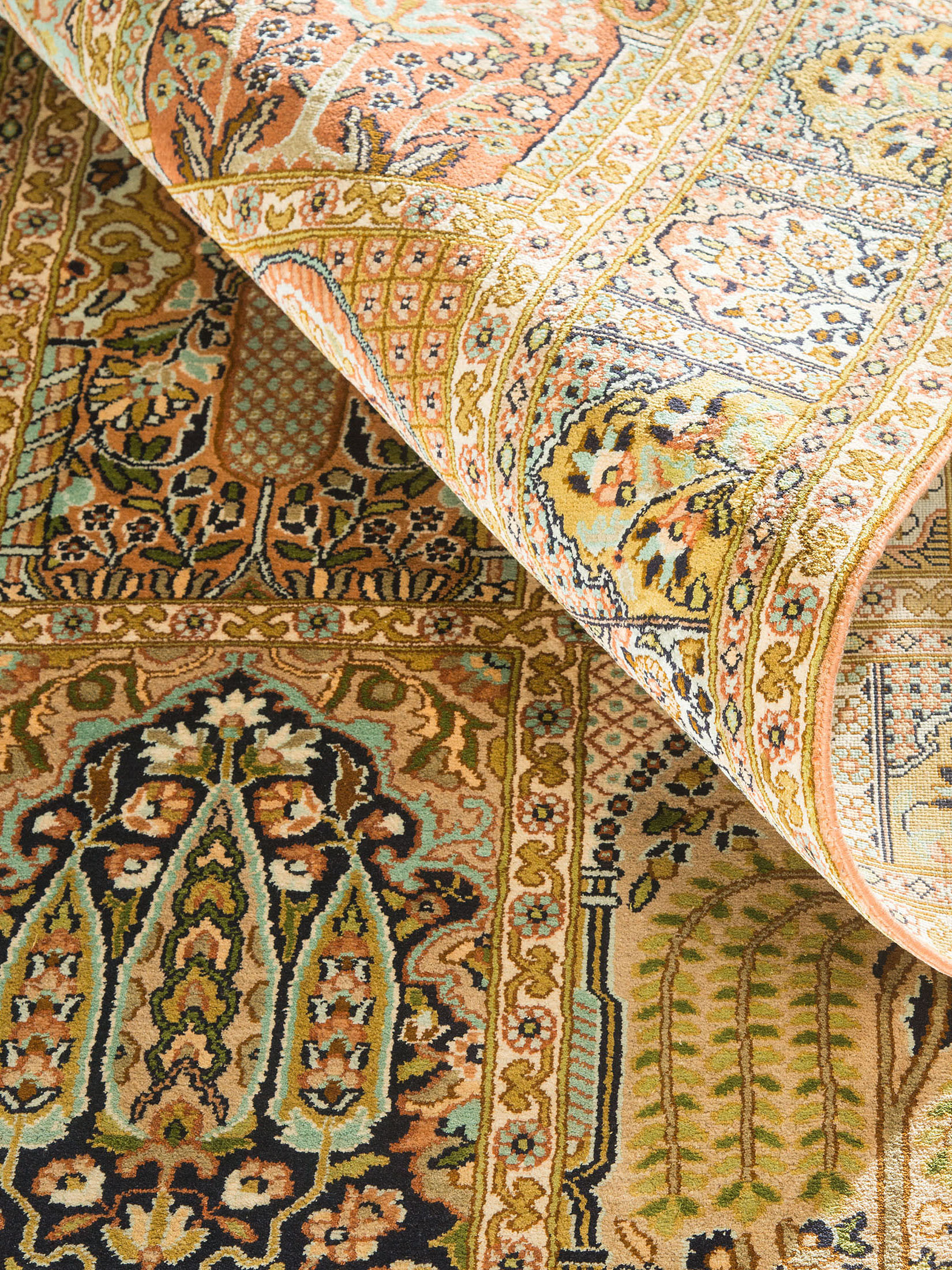 Kaschmir Seide 18/18 ca. 122 x 185 cm, Unikat / Einzelstück