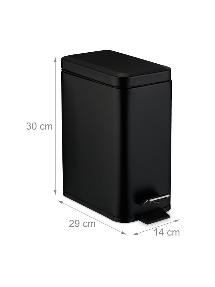 relaxdays Mülleimer in Schwarz - 5 l günstig kaufen onesize
