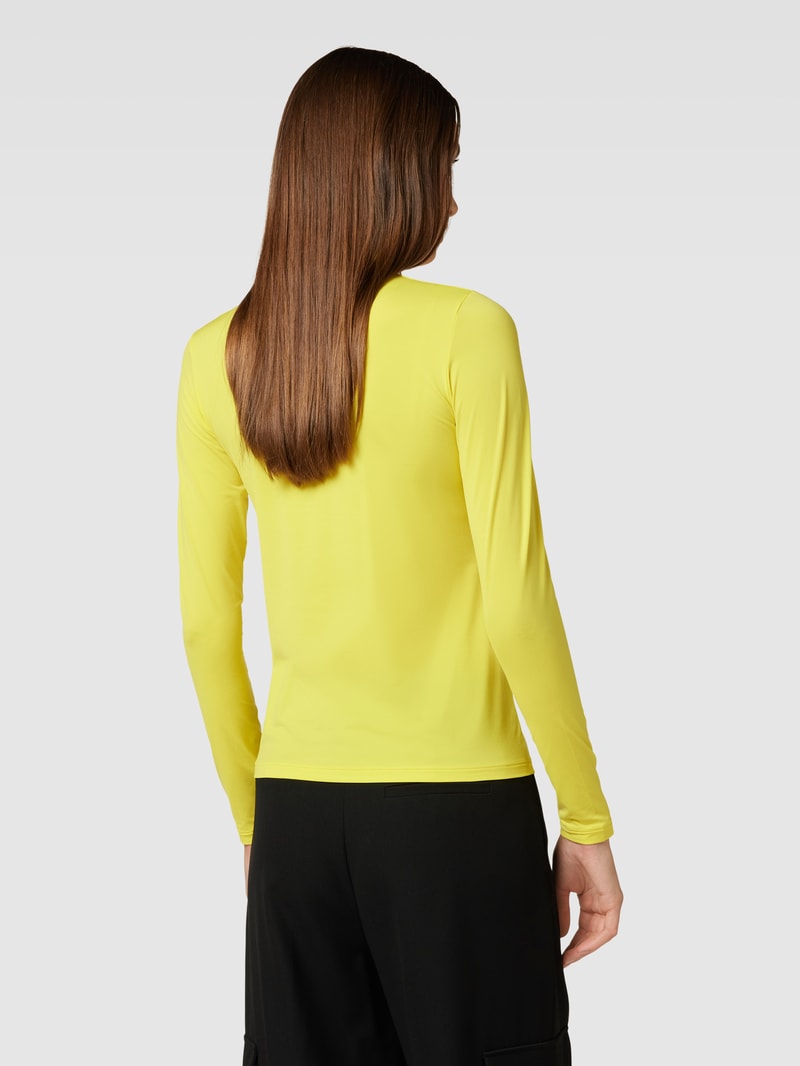 Longsleeve mit Turtleneck in gelb