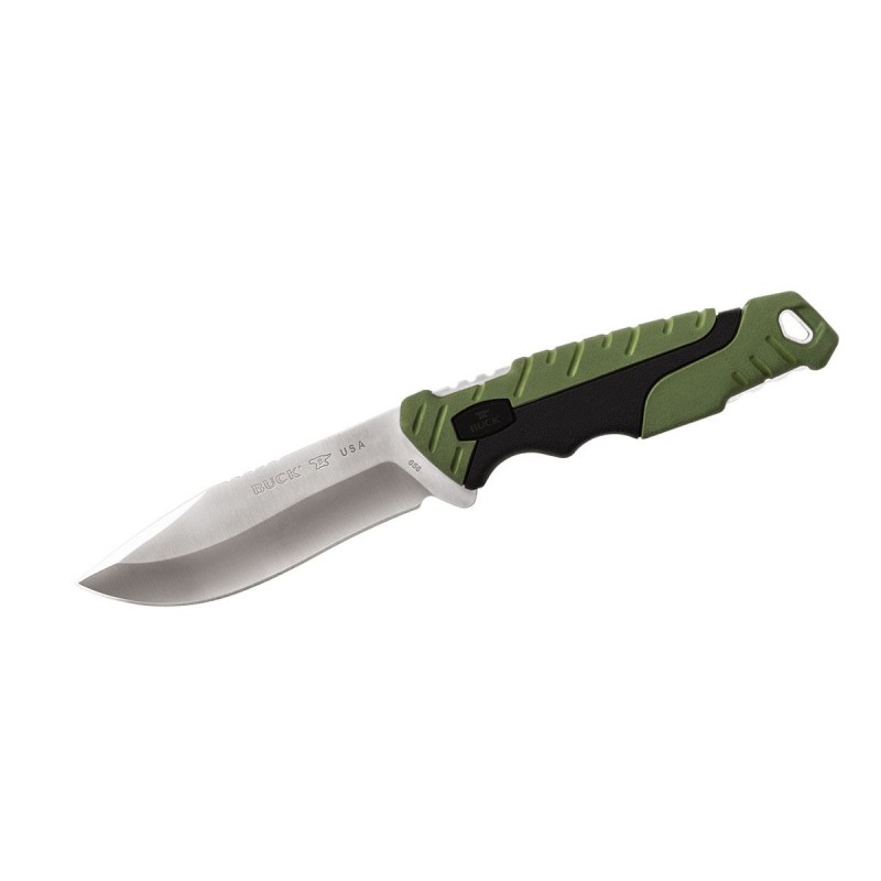 Buck Pursuit groß Grün 0656GRS, Full Tang Messer, Überlebensmesser.