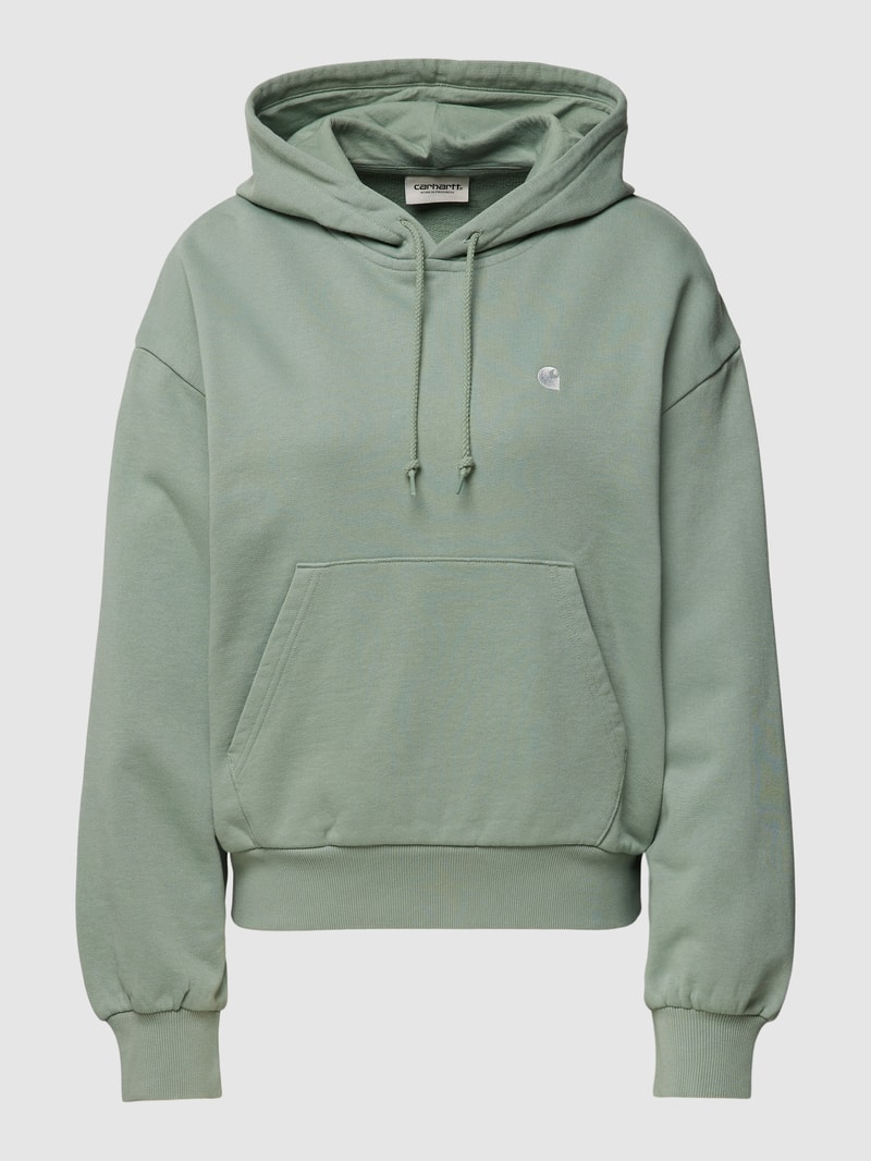Hoodie mit überschnittenen Schultern Modell 'CASEY' in schilf
