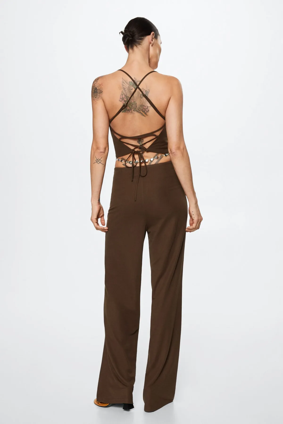 MANGO  Braune Damenhose 37050456
