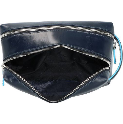 Piquadro Blue Square Kulturbeutel Leder 25 cm