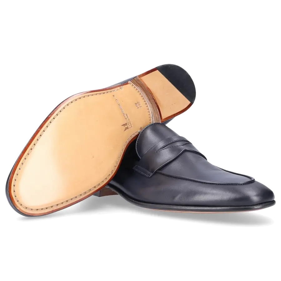 Moreschi - Loafer 041595 Kalbsleder - blau
