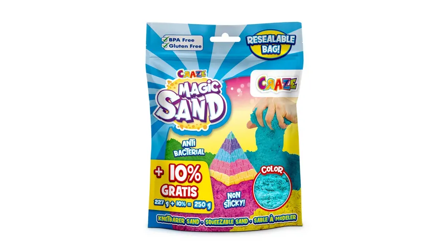 CRAZE - MAGIC SAND Starter Foilbag, 1 Stück, sortiert