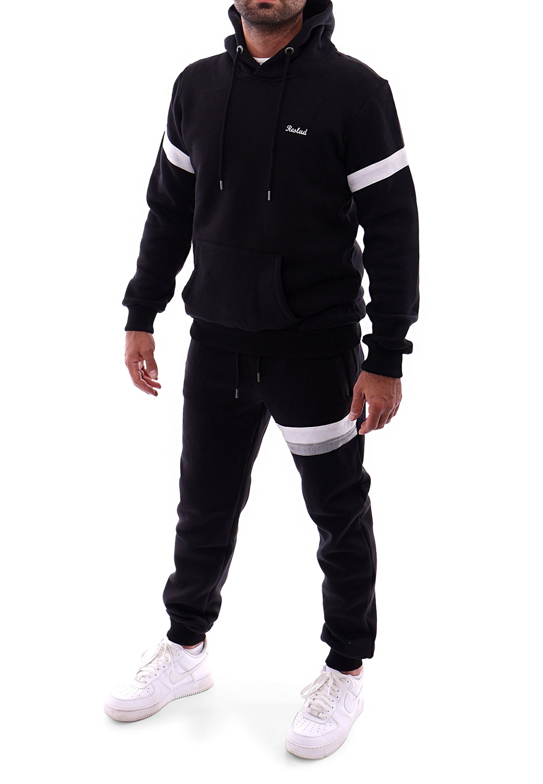 Reslad Jogginganzug Reslad Trainingsanzug Sportanzug Herren RS-5088, Sweatshirt Hoodie + Jogginghose SET Gym Fitness Freizeitanzug