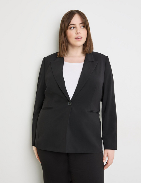 Klassischer Blazer mit Paspeltaschen