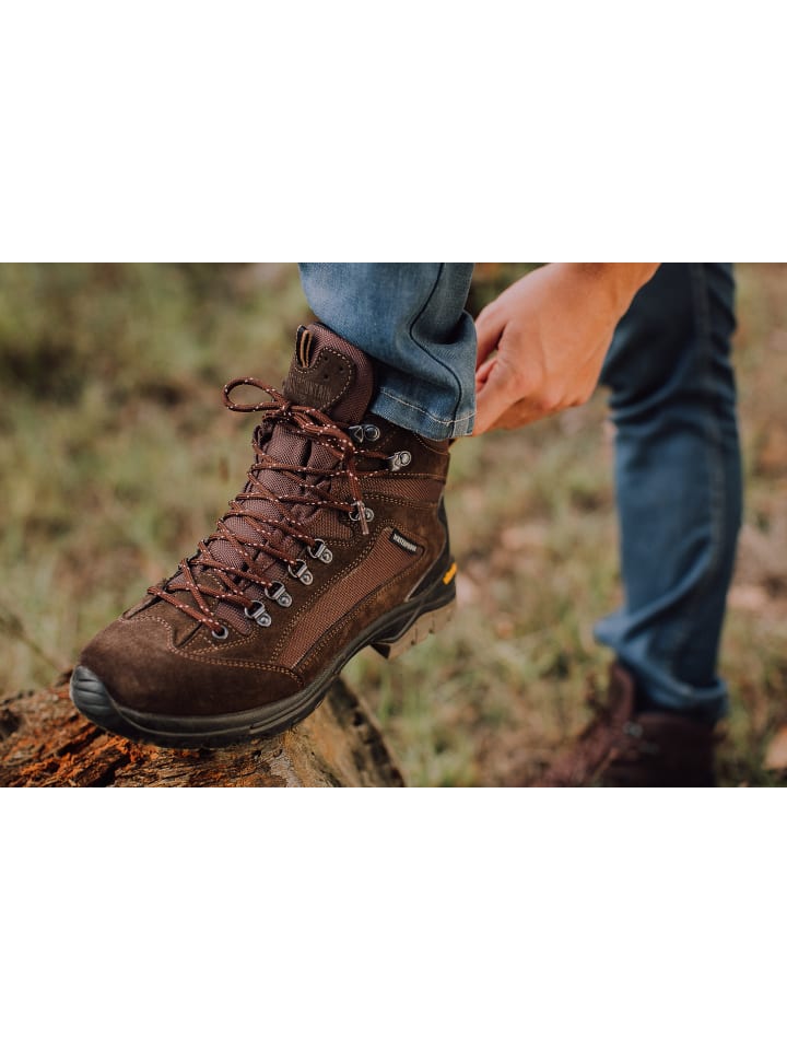 GUGGEN MOUNTAIN Wanderstiefel Uni in Braun günstig kaufen