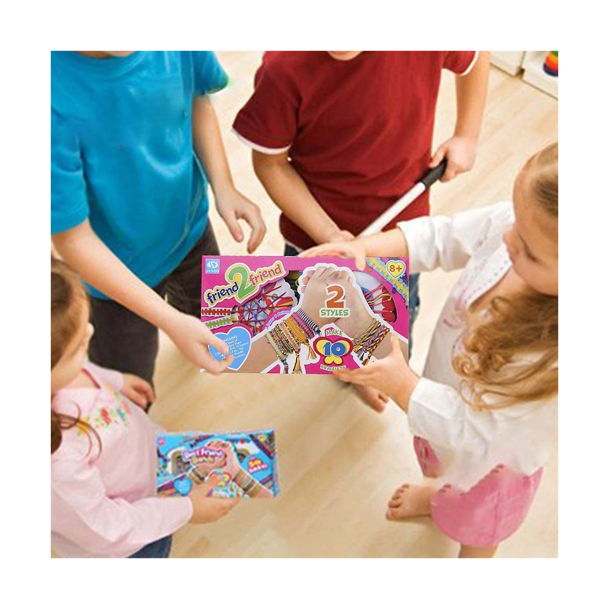 Freundschaftsbändchen Bastelset Armbänder DIY für Kinder