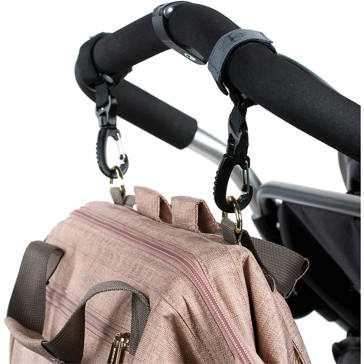 Wickelrucksack Goldie Glam rosé, inkl. Zubehör & Wickelunterlage