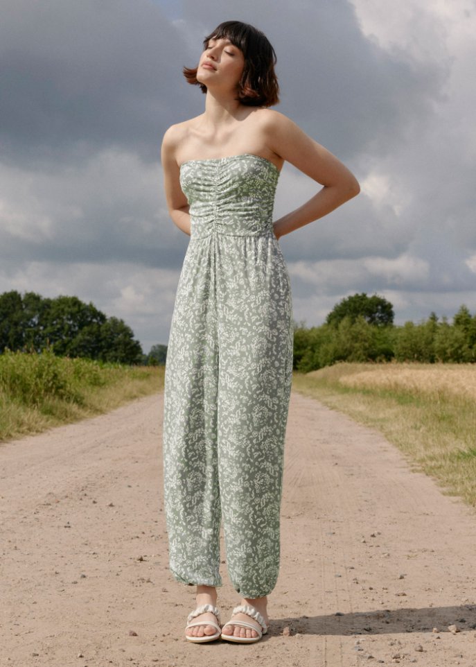 Haremshosen-Jumpsuit aus nachhaltiger Viskose