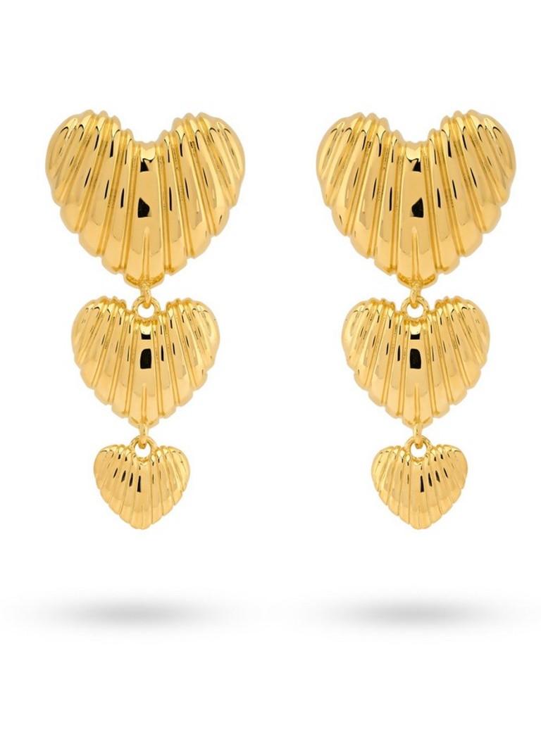 24Kae Gold plated stud earrings 42493Y