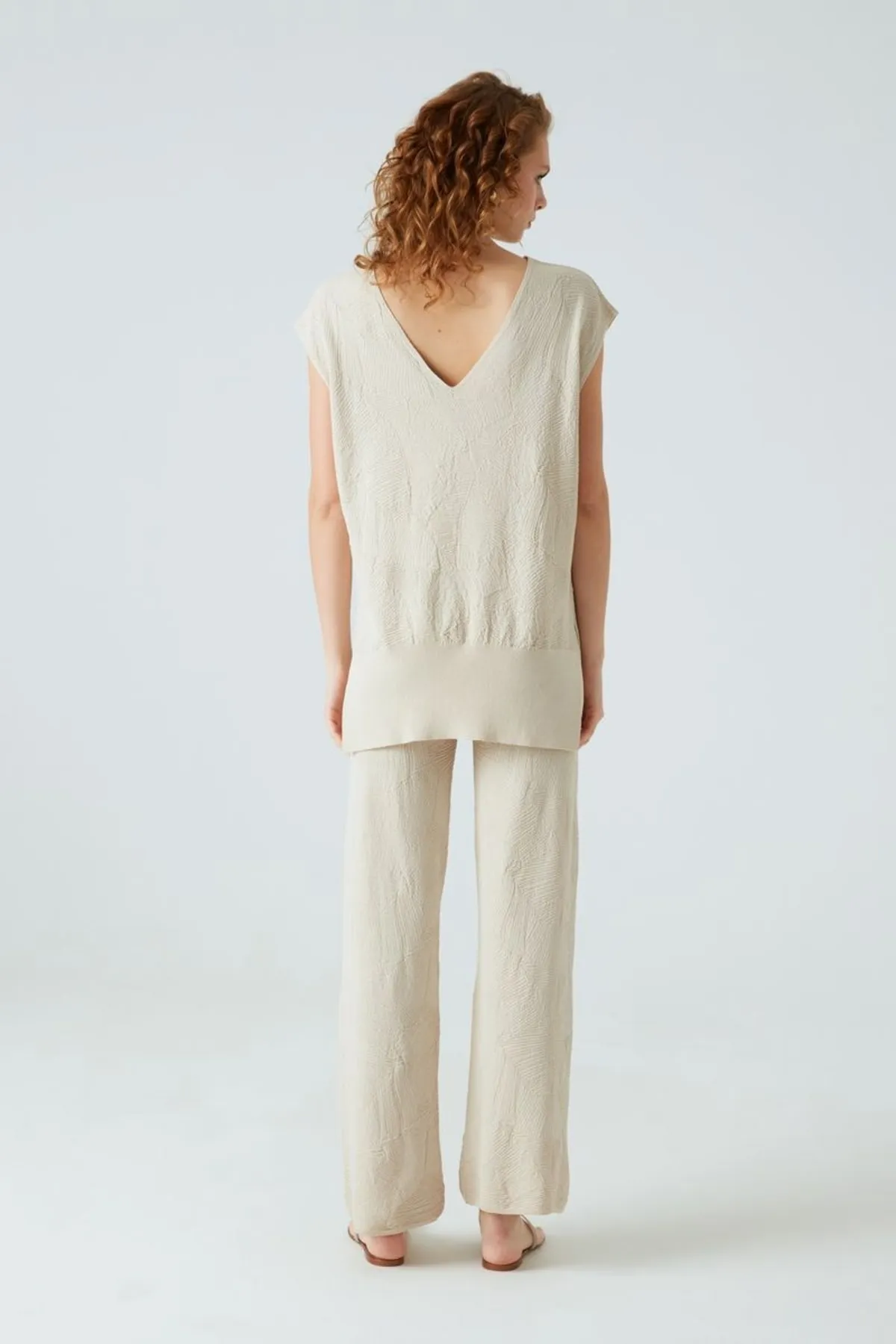 JOIN US  Palazzo-Hose mit Palmblattmuster