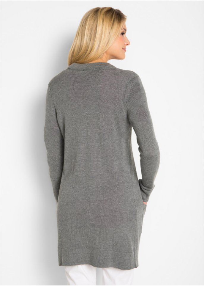 Longstrickjacke, Langarm