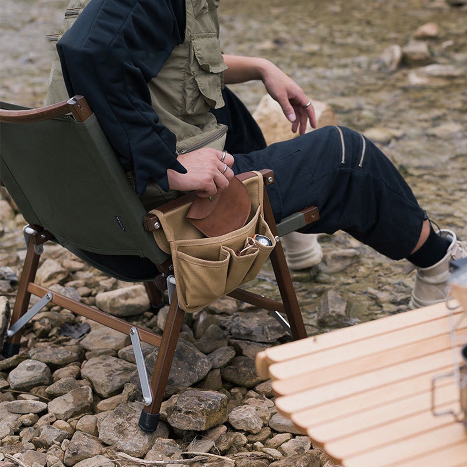 FYLA Aufbewahrungstasche Outdoor-Campingstuhl-Armlehnentasche (1-tlg)
