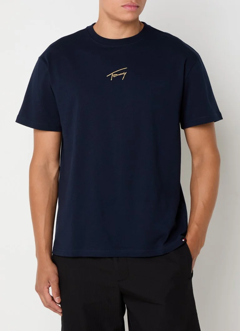 Tricou Tommy Hilfiger cu logo brodat