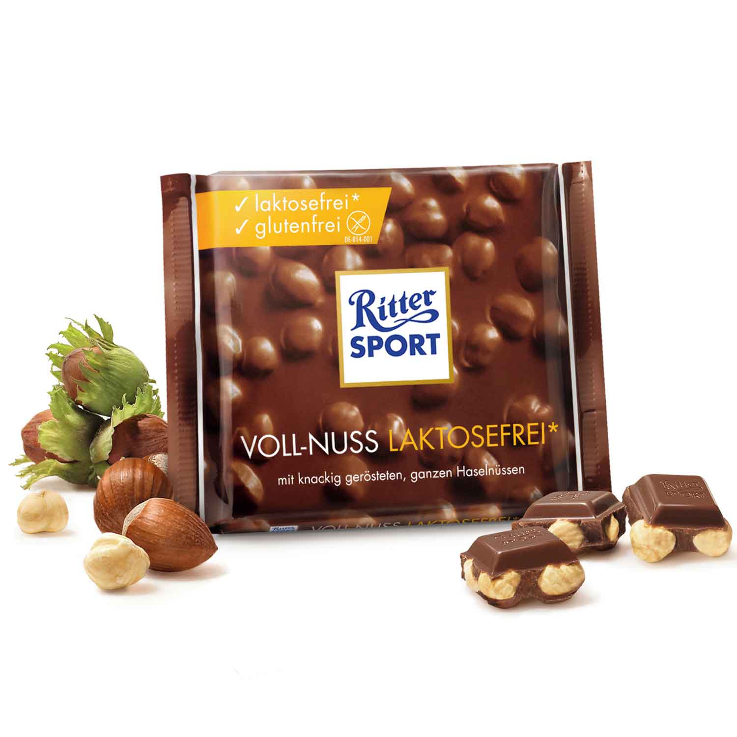 Ritter Sport Voll-Nuss laktosefrei 100g