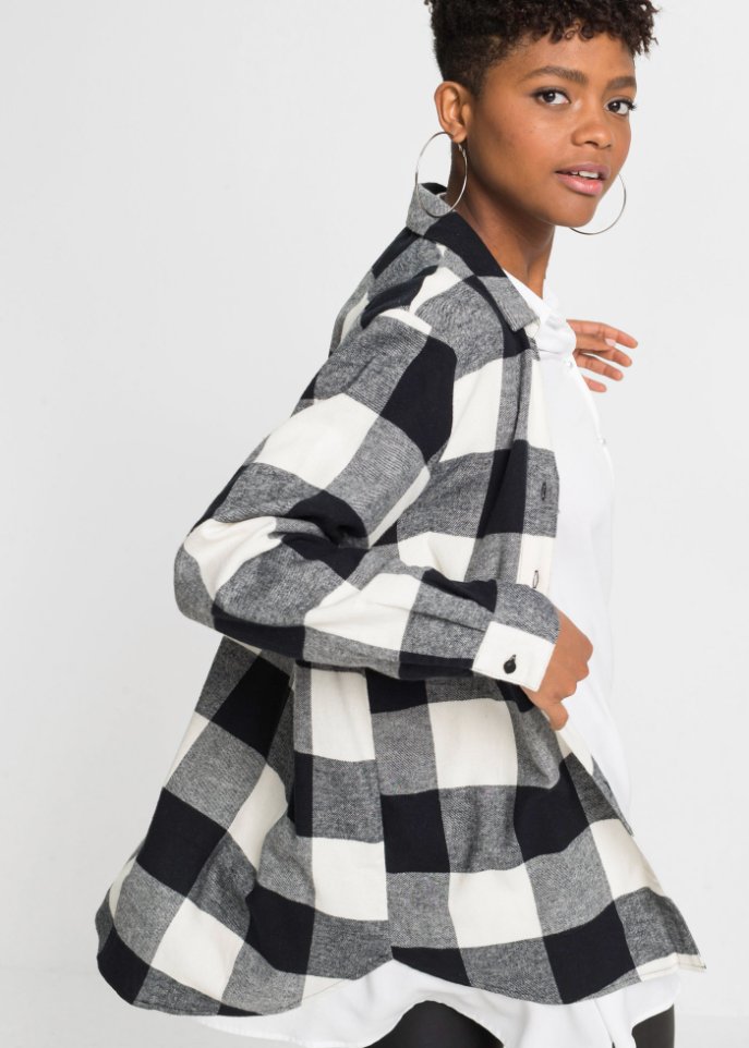 Flanell Bluse mit Karomuster