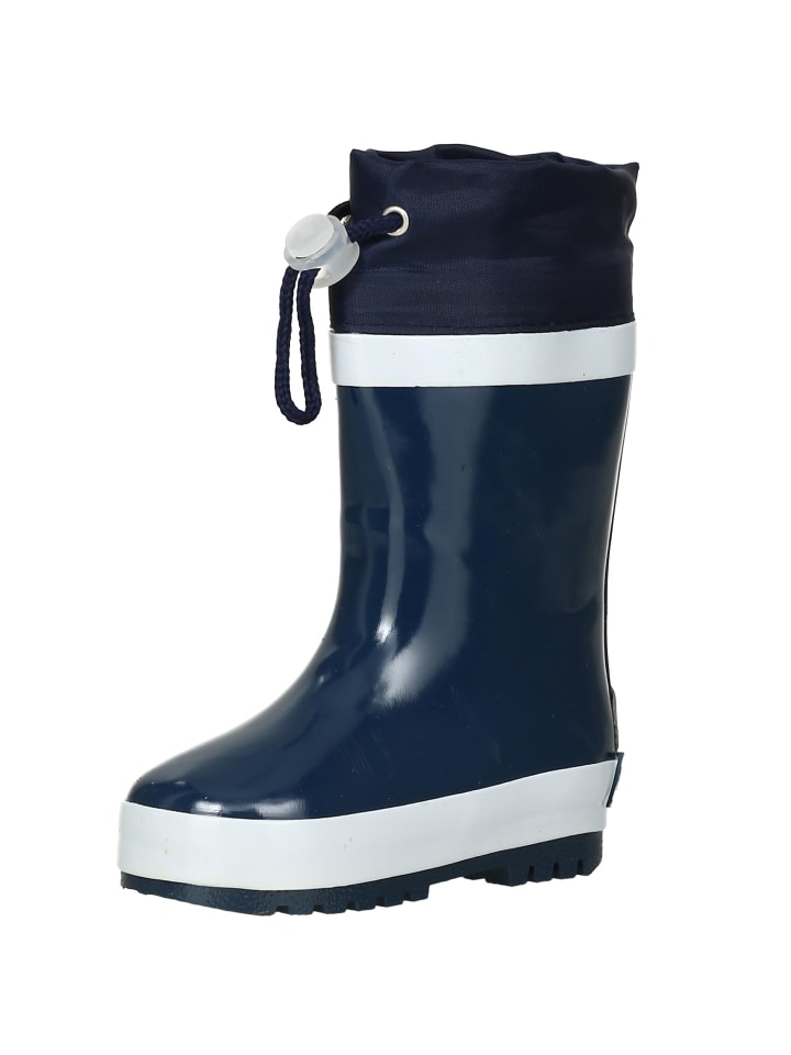 Playshoes Gummistiefel Basic gefüttert in Marine günstig kaufen