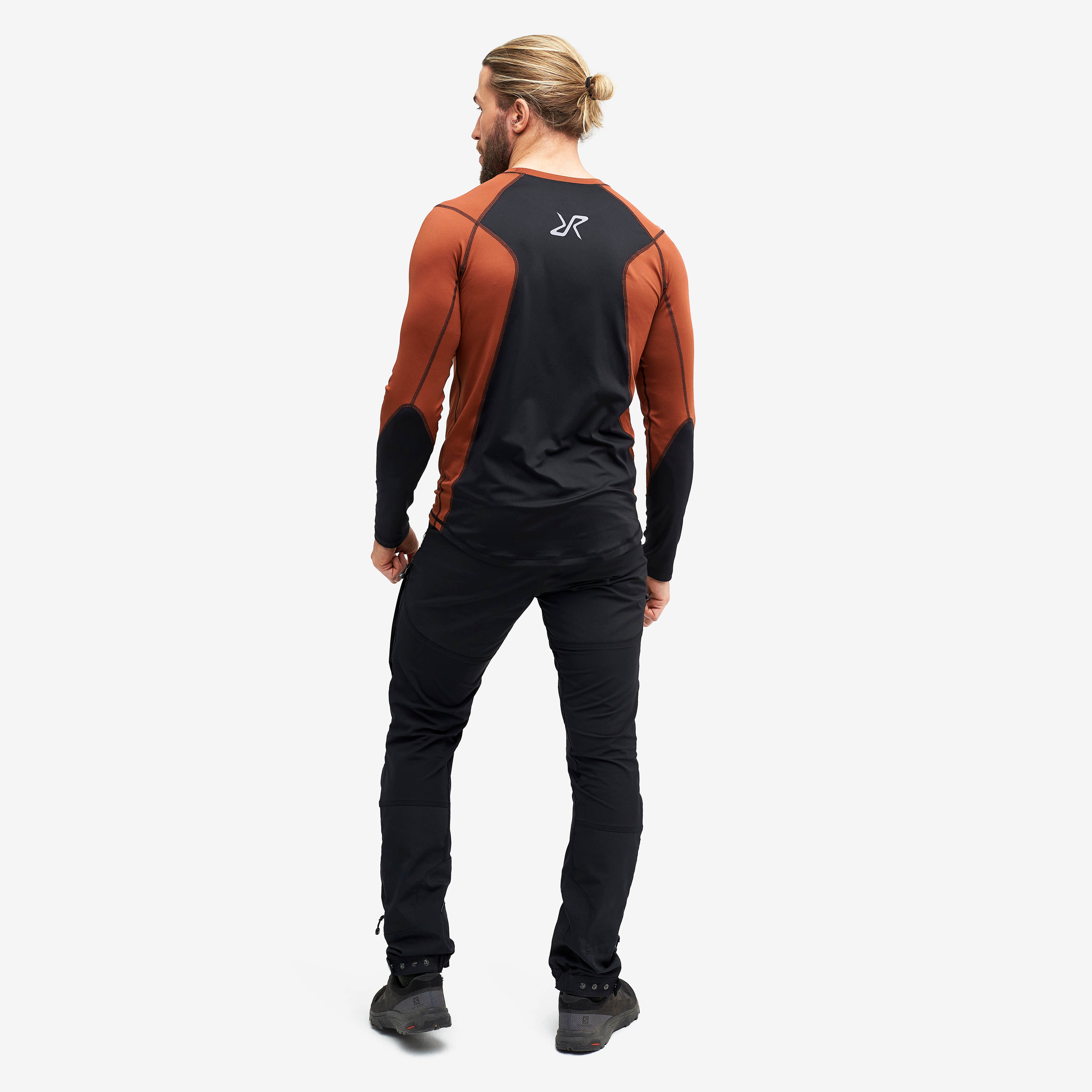 Trail Long Sleeve Tee Homme Rusty Orange