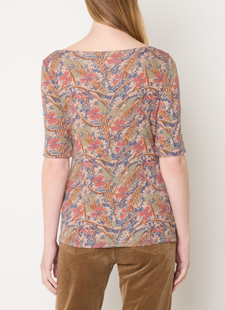 Ralph Lauren top with floral print and boat neckline