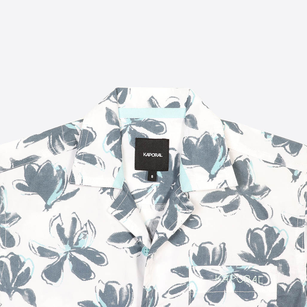 PAUL   Chemise fleurie blanche Garçon en 100% coton