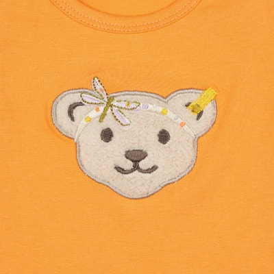 T-Shirt kurzarm, orange für Mädchen